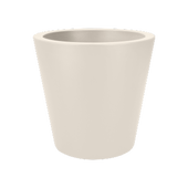 Elho Pure Straight Round -ruukku, Linen White, &Oslash; 50-65 cm
